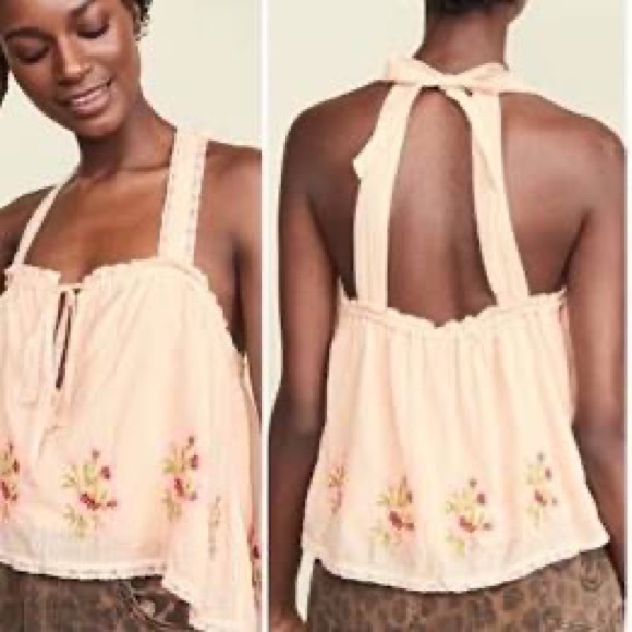 Free People “Golden Hour” boho flowy tank - Picture 4 of 4